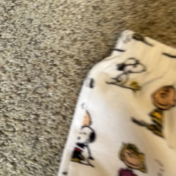 Peanuts Snoopy‎ Charlie Brown Kids Pajama Set Pants Shirt Fleece Cartoon S / M - Picture 4 of 13